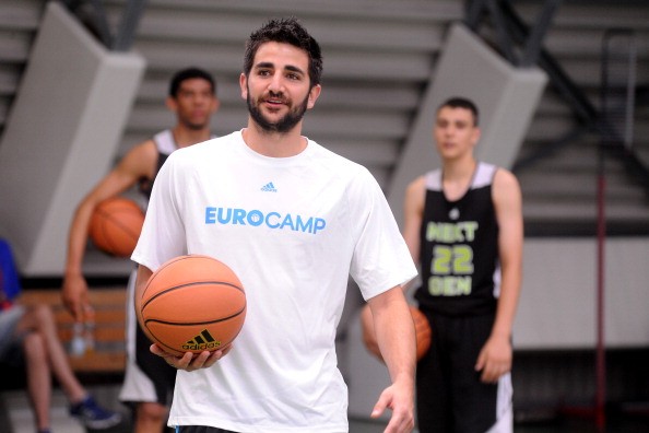 Nba player Ricky Rubio is seen in action during adidas Eurocamp
