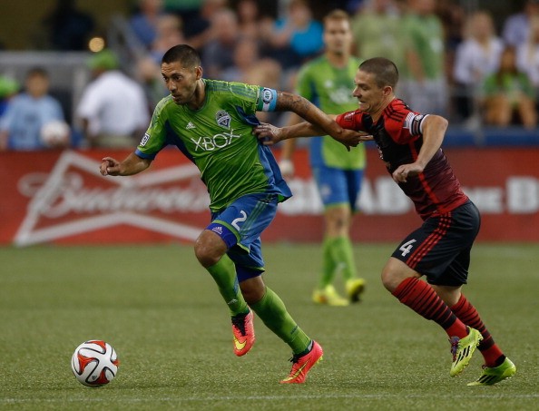 Clint Dempsey #2 of the Seattle Sounders