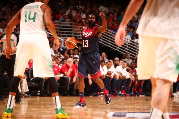 James Harden #13 of the USA Basketball Men's National Team