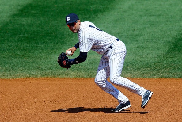 Derek Jeter #2 of the New York Yankees