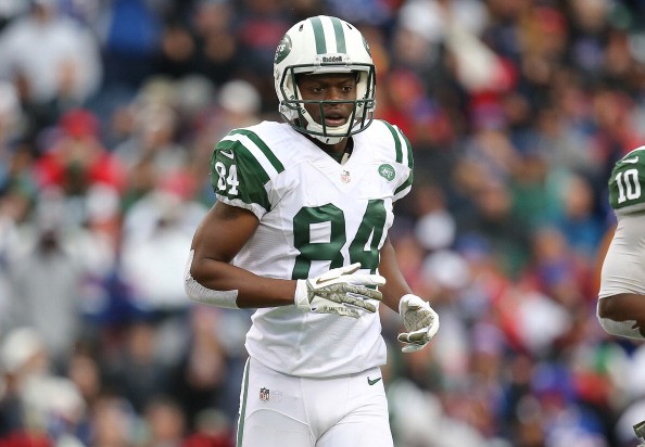 Stephen Hill #84 of the New York Jets during NFL