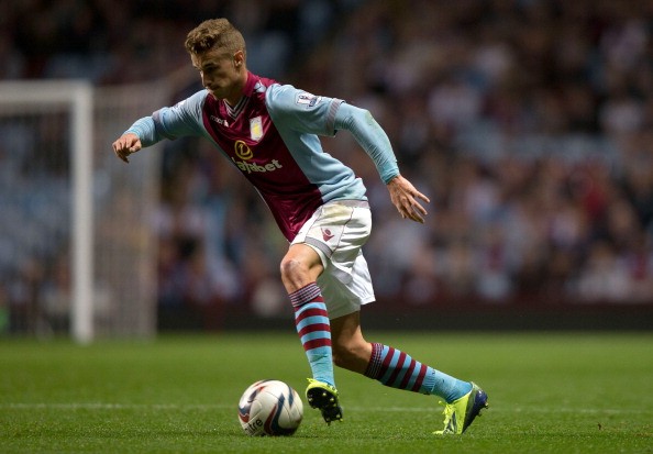 joe Bemmett of Aston Villa during the Capital One Cup