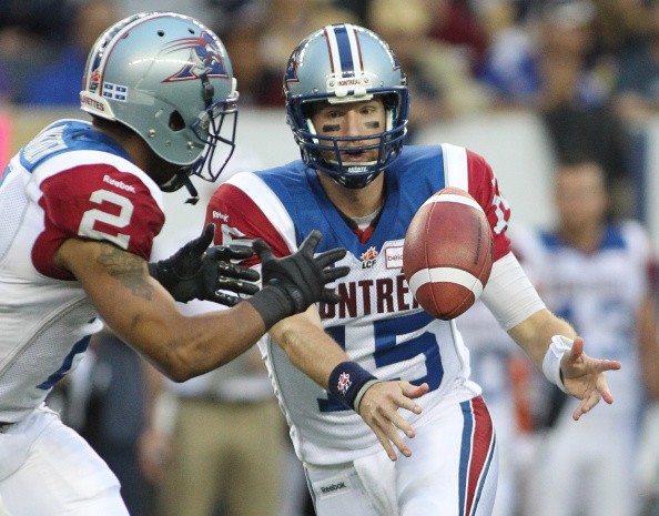 Alex Brink #15 of the Montreal Alouettes 