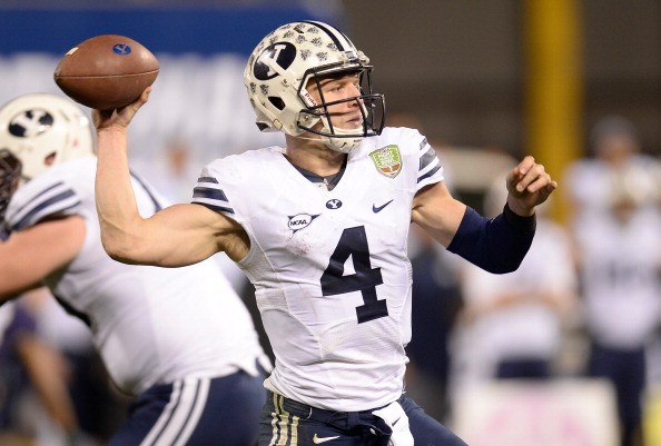 Taysom Hill #4 of the BYU Cougars