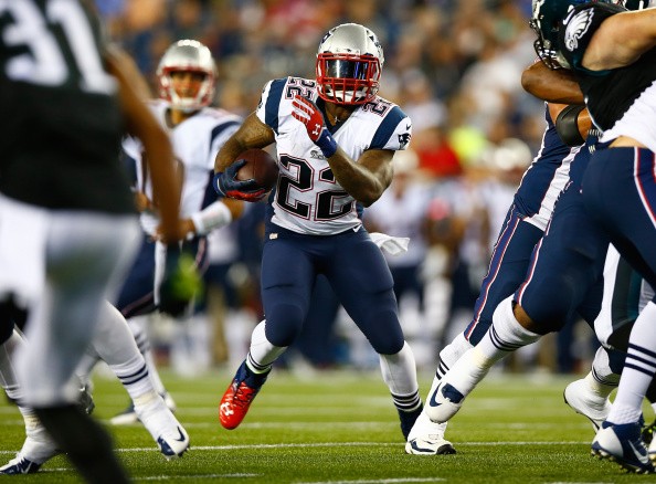 Stevan Ridley #22 of the New England Patriots