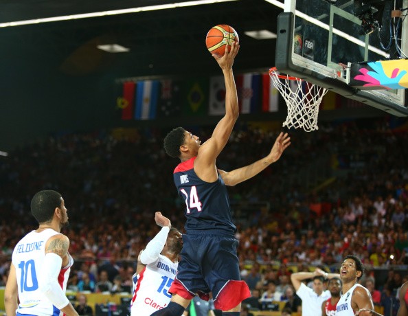 Anthony Davis #14 of the USA Basketball Men's National Team
