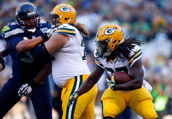 Running back Eddie Lacy #27 of the Green Bay Packers