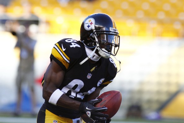 Antonio Brown #84 of the Pittsburgh Steelers c