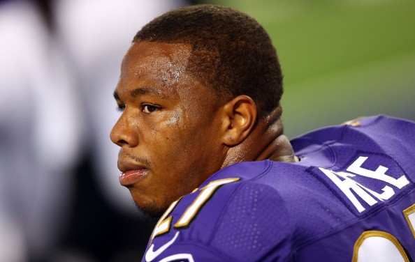 Ray Rice #27 of the Baltimore Ravens