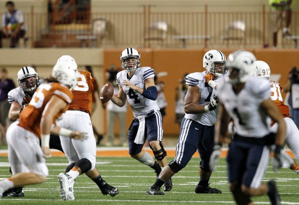 Taysom Hill #4 of the BYU Cougars 