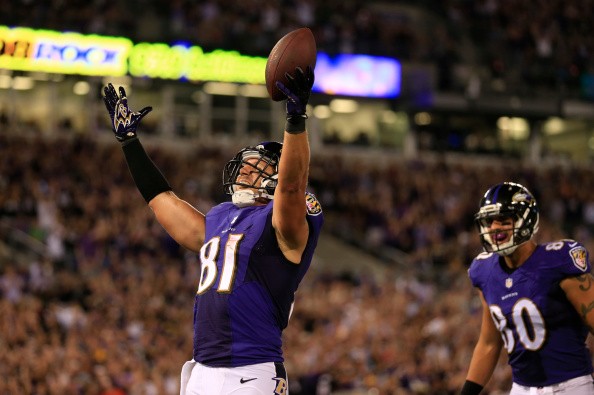 Tight end Owen Daniels #81 of the Baltimore Ravens 