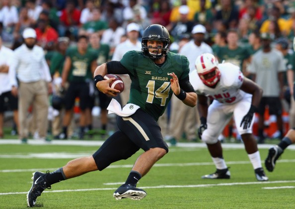 Bryce Petty #14 of the Baylor Bears