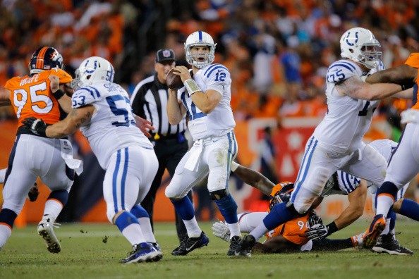 Quarterback Andrew Luck #12 of the Indianapolis Colts 