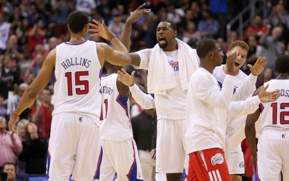 DeAndre Jordan #6 of the Los Angeles Clippers