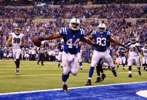 Running back Ahmad Bradshaw #44 of the Indianapolis Colts