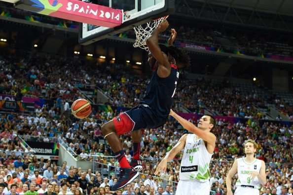 Kenneth Faried #7 of the Denver Nuggets and USA Basketball Men's National Team