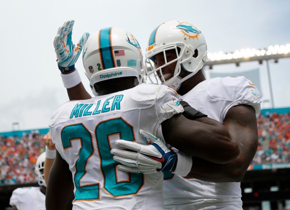  Lamar Miller #26 of the Miami Dolphins 