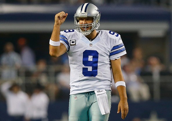 Tony Romo #9 of the Dallas Cowboys