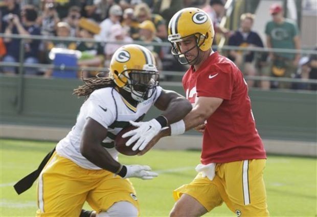 Eddie Lacy and Aaron Rodgers