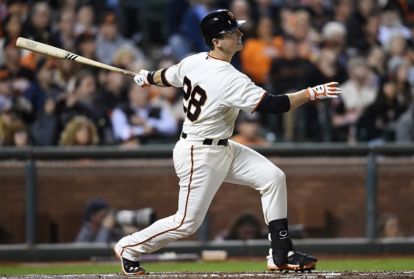 Buster Posey #28 of the San Francisco Giants 