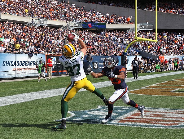 Jordy Nelson #87 of the Green Bay Packers