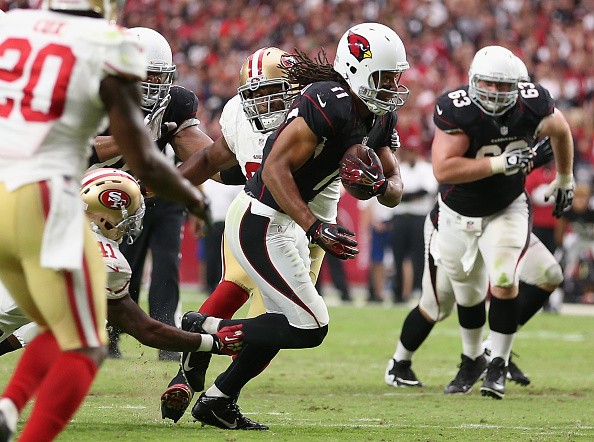 Wide receiver Larry Fitzgerald #11 of the Arizona Cardinals 