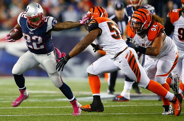  Stevan Ridley #22 of the New England Patriots