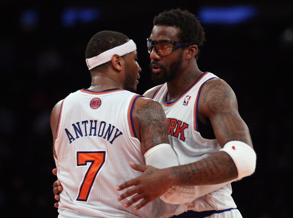 Amar'e Stoudemire #1 and Carmelo Anthony 