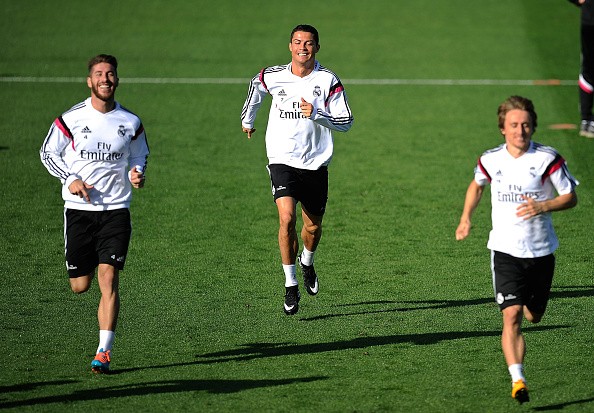 Cristiano Ronaldo, Sergio Ramos and Luka Modric