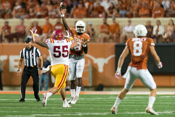 Tyrone Swoopes #18 of the Texas Longhorns 