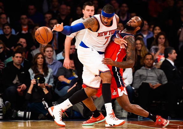 Carmelo Anthony #7 of the New York Knicks 