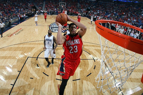 Anthony Davis #23 of the New Orleans Pelicans