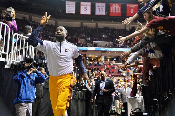 LeBron James #23 of the Cleveland Cavaliers 
