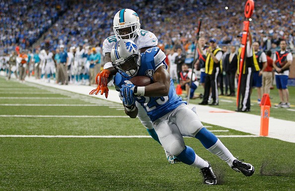 Theo Riddick #25 of the Detroit Lions 