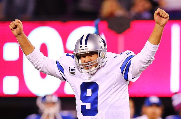 Tony Romo #9 of the Dallas Cowboys 