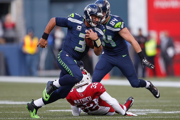 Quarterback Russell Wilson #3 of the Seattle Seahawks