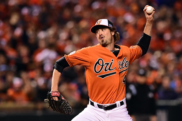 Andrew Miller #48 of the Baltimore Orioles
