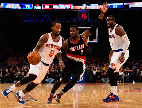 J.R. Smith #8 of the New York Knick