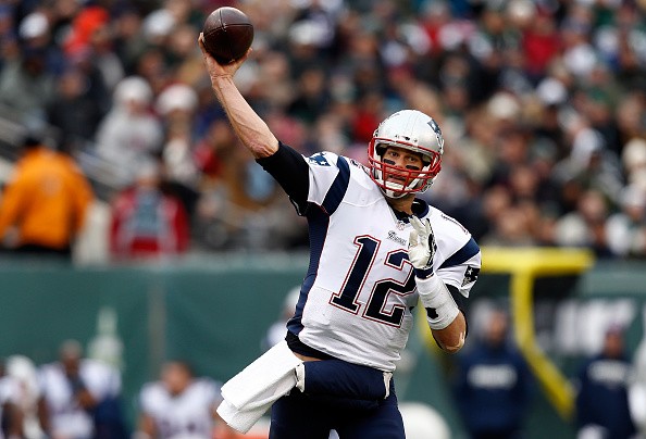 Quarterback Tom Brady #12 of the New England Patriots 