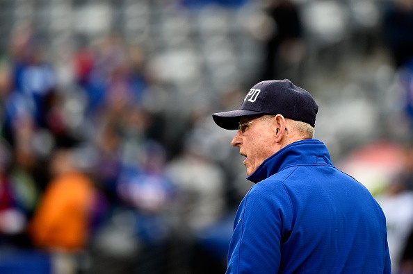 Head coach Tom Coughlin of the New York Giants