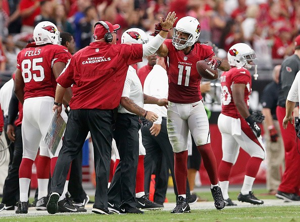 Wide receiver Larry Fitzgerald #11 of the Arizona Cardinals