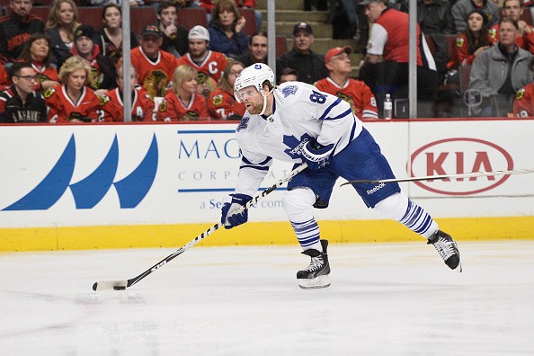 Phil Kessel #81 of the Toronto Maple Leafs