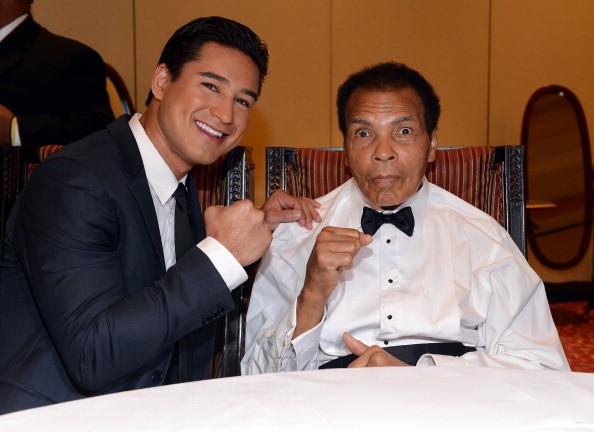 Actor Mario Lopez and boxer Muhammad Ali attend Muhammad Ali's Celebrity Fight 
