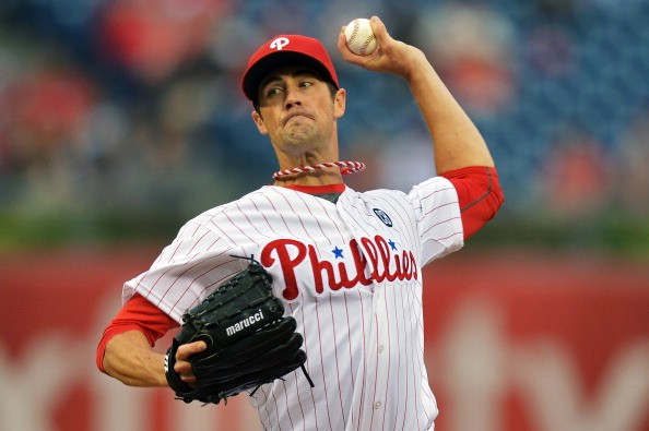 Starting pitcher Cole Hamels #35 of the Philadelphia Phillies