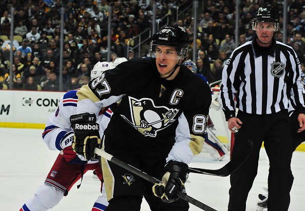 Sidney Crosby #87 of the Pittsburgh Penguins