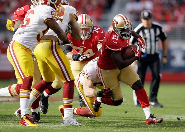 Frank Gore #21 of the San Francisco 49ers 