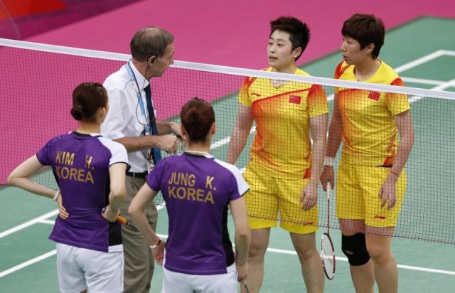 Badminton players