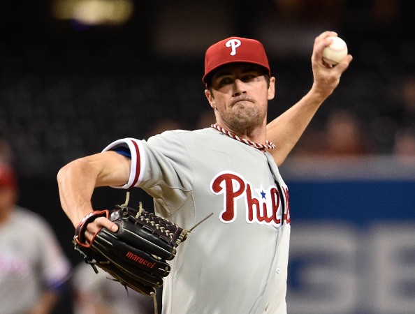 Cole Hamels #35 of the Philadelphia Phillies