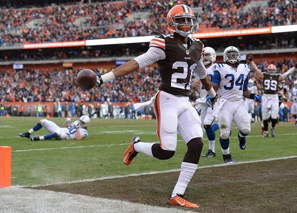 Justin Gilbert #21 of the Cleveland Browns