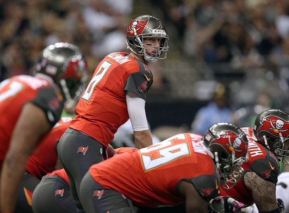Mike Glennon #8 of the Tampa Bay Buccaneers 